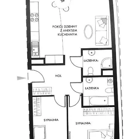 River Deluxe Atal Towers Apartment Breslau